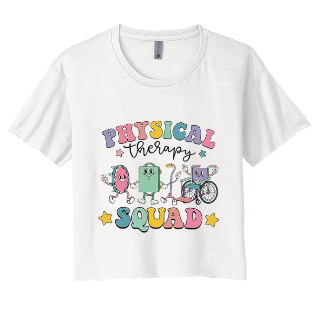 Retro Physical Therapy PT Squad Pediatric Physical Therapist Crop Top