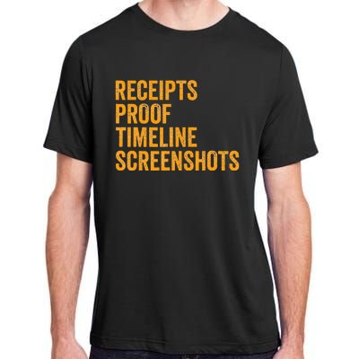 Receipts Proof Timeline Screenshots Adult ChromaSoft Performance T-Shirt