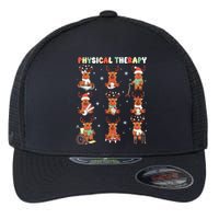 Reindeer Physical Therapy Pt Physical Therapist Christmas Flexfit Unipanel Trucker Cap