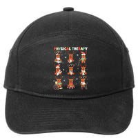 Reindeer Physical Therapy Pt Physical Therapist Christmas 7-Panel Snapback Hat