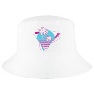 Retro Palm Tree Tropical Sunset Cool Comfort Performance Bucket Hat