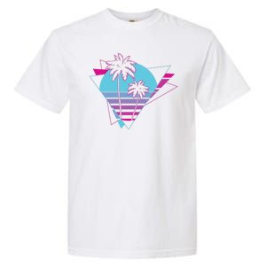 Retro Palm Tree Tropical Sunset Garment-Dyed Heavyweight T-Shirt