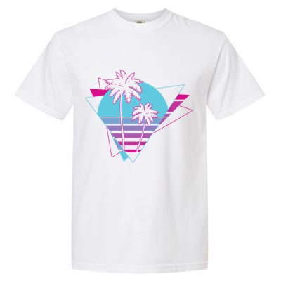 Retro Palm Tree Tropical Sunset Garment-Dyed Heavyweight T-Shirt