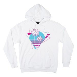 Retro Palm Tree Tropical Sunset Hoodie