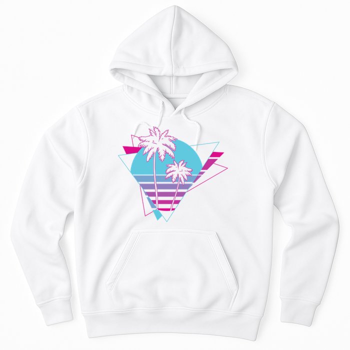 Retro Palm Tree Tropical Sunset Hoodie