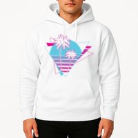 Retro Palm Tree Tropical Sunset Hoodie
