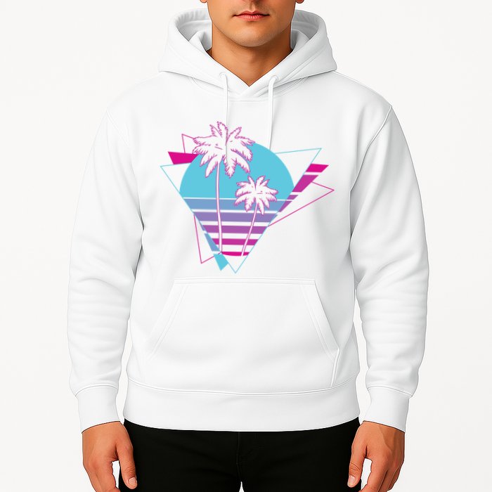 Retro Palm Tree Tropical Sunset Hoodie