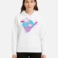 Retro Palm Tree Tropical Sunset Hoodie