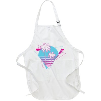 Retro Palm Tree Tropical Sunset Apron