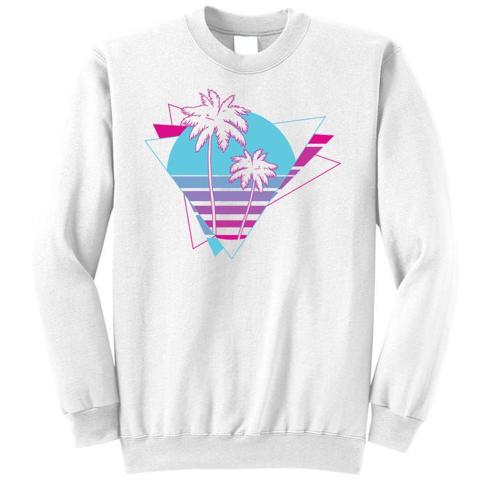 Retro Palm Tree Tropical Sunset Sweatshirt