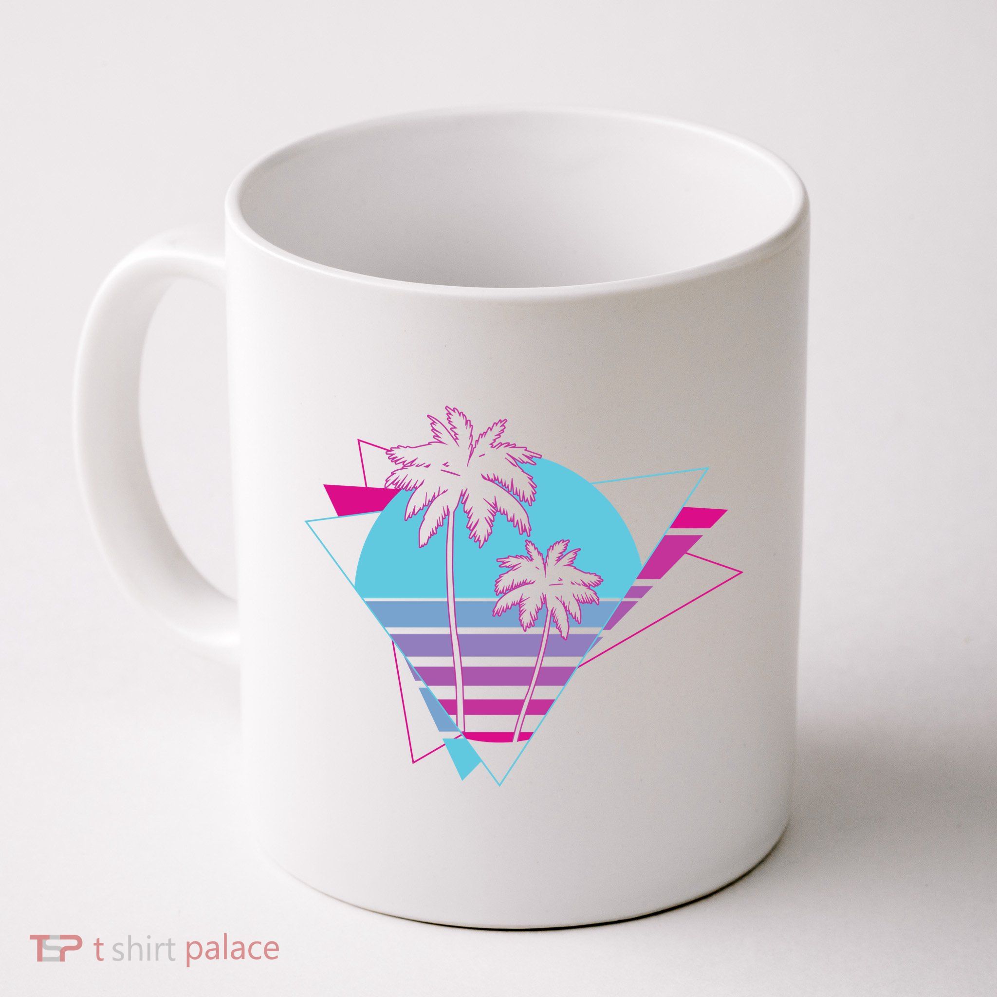 Retro Palm Tree Tropical Sunset Mug