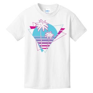 Retro Palm Tree Tropical Sunset Kids T-Shirt