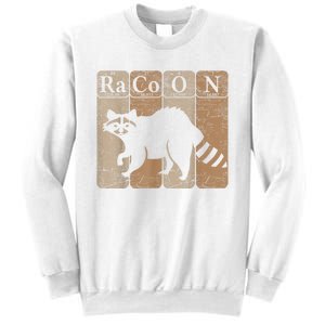 Racoon Periodic Table Chemistry Elements Funny Raccoon Lover Sweatshirt