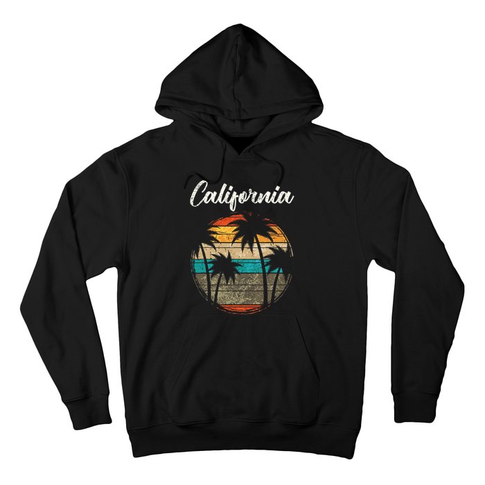 Retro Palm Trees California Hoodie