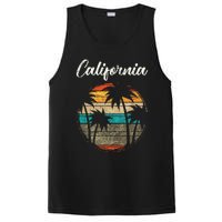 Retro Palm Trees California PosiCharge Competitor Tank