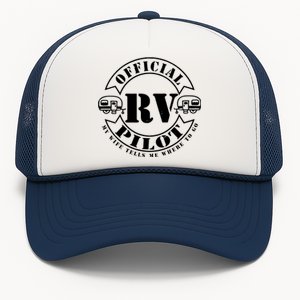 RV Pilot Travel Trailer RV Travel Camping Retirement Wander Trucker Hat