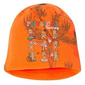 Retro Physical Therapy Gingerbread Christmas Pt Funny Xmas Kati - Camo Knit Beanie