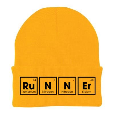 Runner Periodic Table Funny Running Runners Marathon Gift Knit Cap Winter Beanie