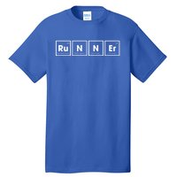 Runner Periodic Table Funny Running Runners Marathon Gift Tall T-Shirt