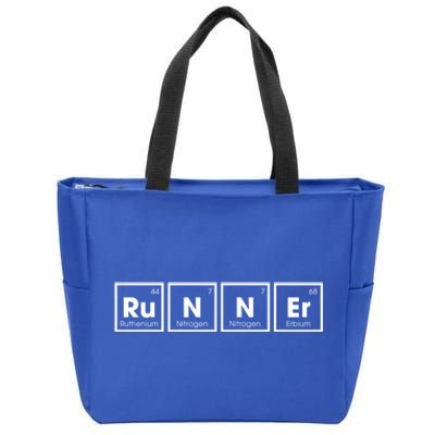 Runner Periodic Table Funny Running Runners Marathon Gift Zip Tote Bag