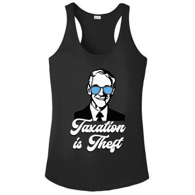 Ron Paul Taxation Is Theft Libertarian Ancap Freedom Liberty Ladies PosiCharge Competitor Racerback Tank