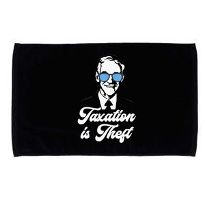 Ron Paul Taxation Is Theft Libertarian Ancap Freedom Liberty Microfiber Hand Towel