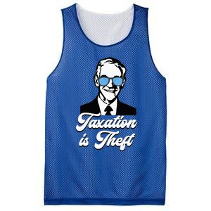 Ron Paul Taxation Is Theft Libertarian Ancap Freedom Liberty Mesh Reversible Basketball Jersey Tank