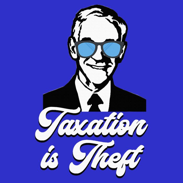 Ron Paul Taxation Is Theft Libertarian Ancap Freedom Liberty Poster