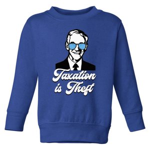 Ron Paul Taxation Is Theft Libertarian Ancap Freedom Liberty Toddler Sweatshirt