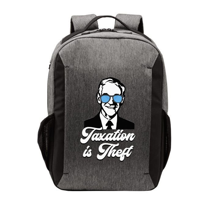 Ron Paul Taxation Is Theft Libertarian Ancap Freedom Liberty Vector Backpack