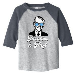 Ron Paul Taxation Is Theft Libertarian Ancap Freedom Liberty Toddler Fine Jersey T-Shirt