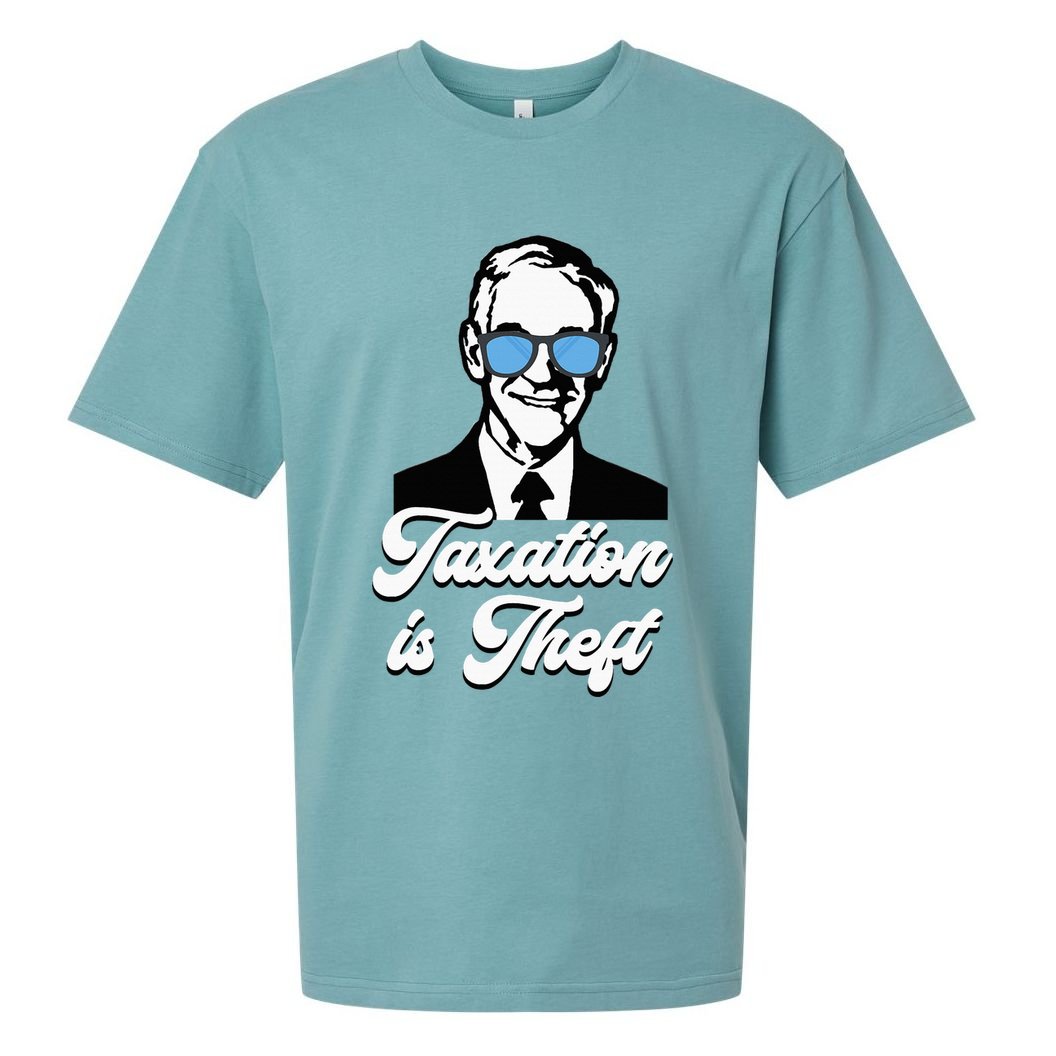 Ron Paul Taxation Is Theft Libertarian Ancap Freedom Liberty Sueded Cloud Jersey T-Shirt