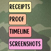 Receipts Proof Timeline Screenshots Legacy Tie Dye Trucker Hat