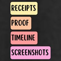 Receipts Proof Timeline Screenshots Crop Fleece Hoodie