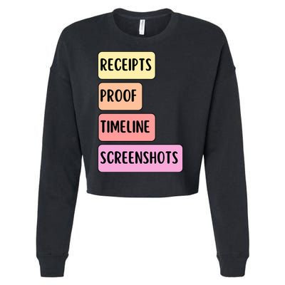 Receipts Proof Timeline Screenshots Cropped Pullover Crew