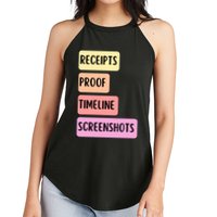 Receipts Proof Timeline Screenshots Women's Perfect Tri Rocker Tank