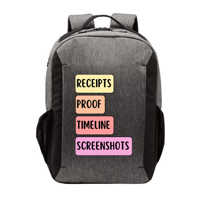 Receipts Proof Timeline Screenshots Vector Backpack