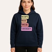 Receipts Proof Timeline Screenshots Hoodie