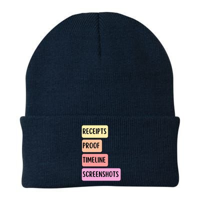 Receipts Proof Timeline Screenshots Beanie