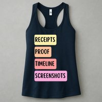Receipts Proof Timeline Screenshots Womens Tank Top