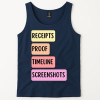 Receipts Proof Timeline Screenshots Tank Top