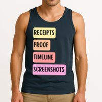 Receipts Proof Timeline Screenshots Tank Top