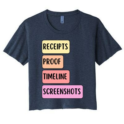 Receipts Proof Timeline Screenshots Crop Top