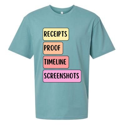 Receipts Proof Timeline Screenshots Sueded Cloud Jersey T-Shirt