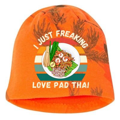 Retro Pad Thai I Just Freaking Love Pad Thai Food Lover Kati - Camo Knit Beanie