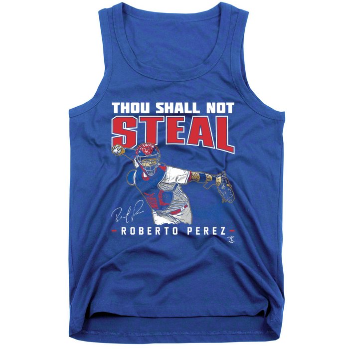 Roberto Perez Thou Shall Not Steal Funny Gift Tank Top