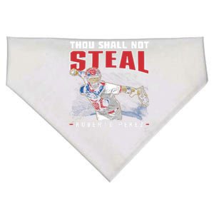 Roberto Perez Thou Shall Not Steal Funny Gift USA-Made Doggie Bandana