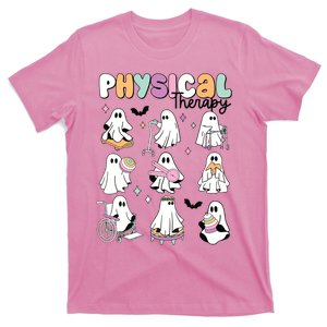 Retro Physical Therapy Halloween Ghosts Spooky PT T-Shirt