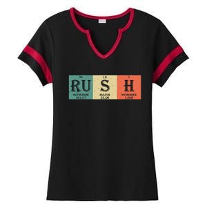 Rush Periodic Table Elements Rush Chemistry Studentfan Gift Ladies Halftime Notch Neck Tee