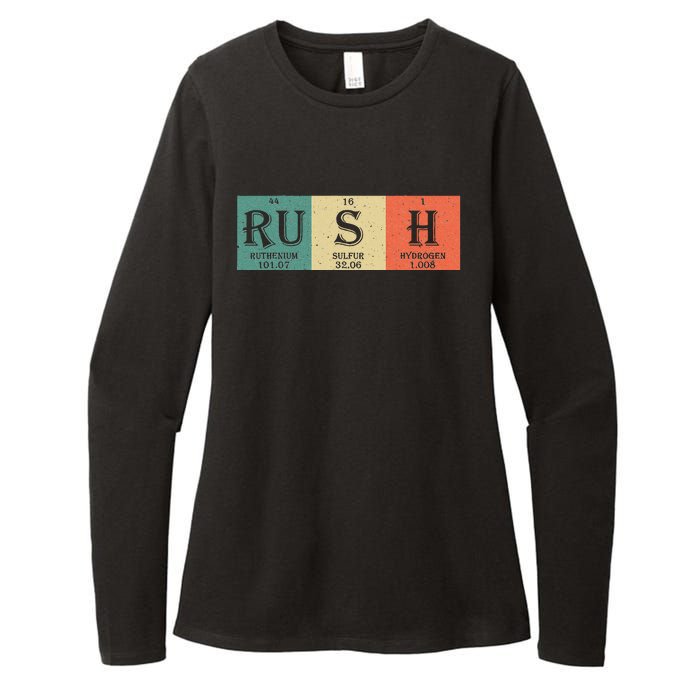 Rush Periodic Table Elements Rush Chemistry Studentfan Gift Womens CVC Long Sleeve Shirt